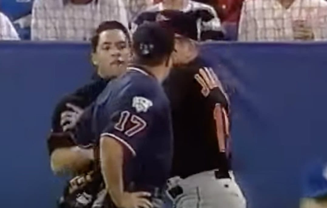 Roberto Alomar spitting incident captures the drama of MLB's dirtiest stars.